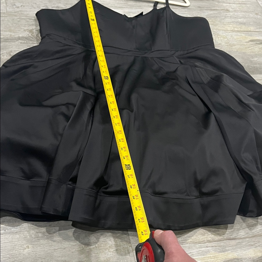 Torrid satin dress black size 20 plus size Elegant Black Sleeveless Dress skater - Picture 11 of 15